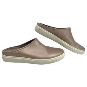 Ecco Pink Metallic Slip-On Mule Sneakers | Size 8